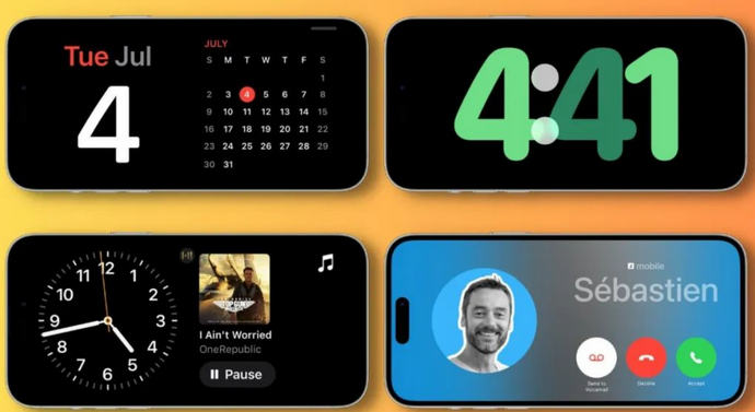 集安苹果手机维修分享iOS17横屏充电待机显示有什么好处 