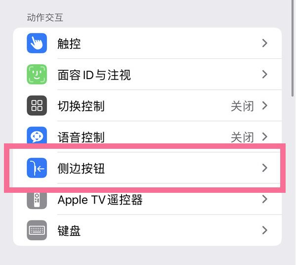 集安苹果14维修店分享iPhone14 Plus侧键双击下载功能关闭方法 