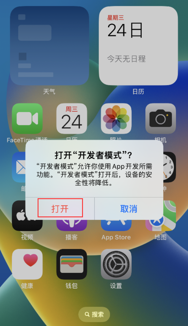 集安苹果手机维修分享如何打开开发者模式 