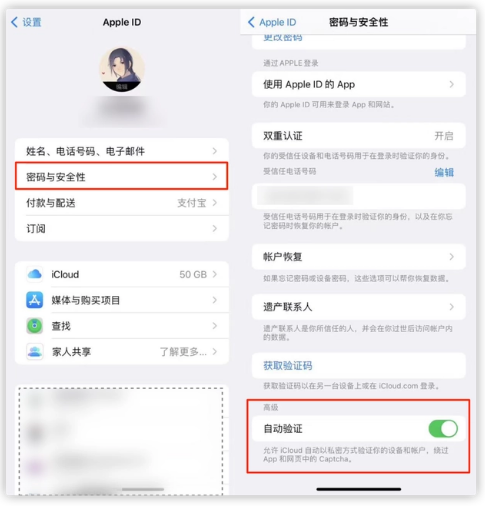 集安苹果手机维修分享iOS 16 自动验证功能开启方法 