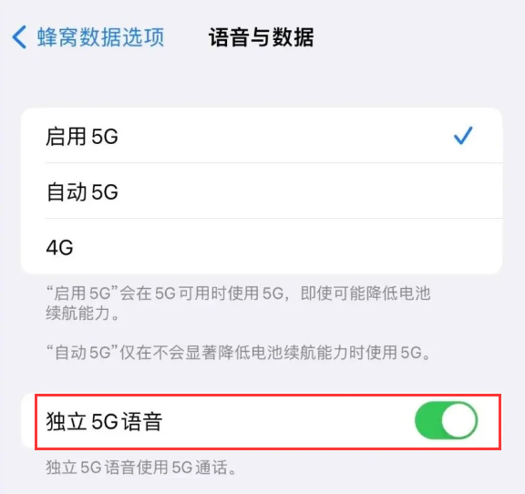 集安苹果14维修分享iPhone 14 Pro如何开启VoNR 